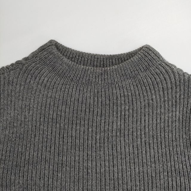 ANDERSEN-ANDERSEN サイズS メリノウール リブ セーター ニット グレー
