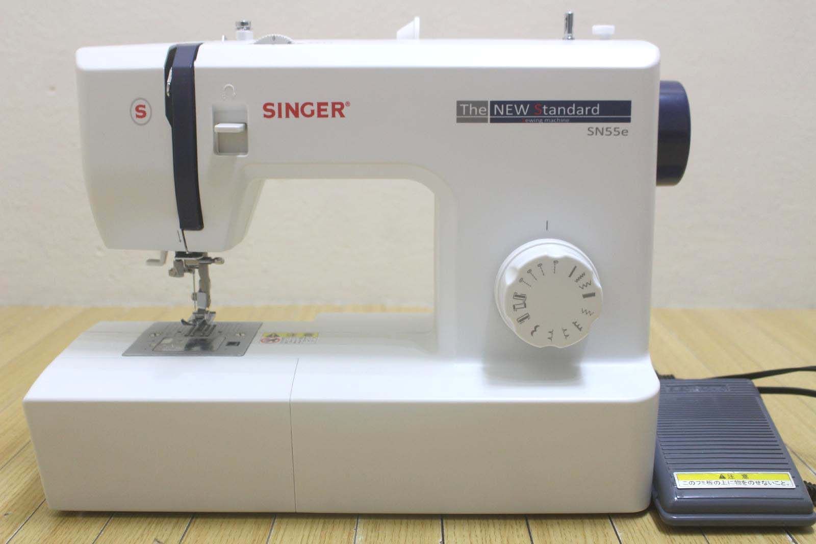 SINGER シンガー フットコントローラー付電動ミシン SN 55 e