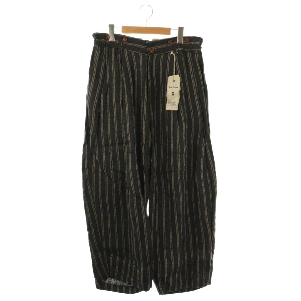 【中古】未使用品 ヴラス ブラム Vlas Blomme Vintage Stripe パンツ ストライプ ワイド 2 チャコール 13535105 /HK ヴラス ブラム Vlas Blomme Vintage Stripe パンツ ストライプ ワイド