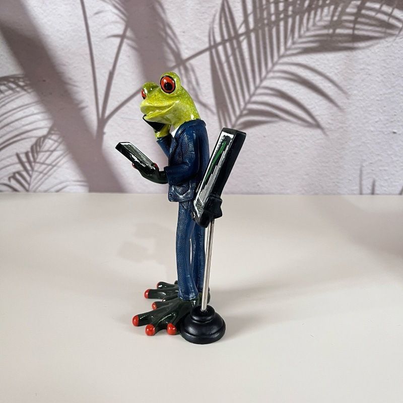  置物 オブジェ ガーデンオーナメント スーツを着ているカエル かえる 屋外 屋内 室内 インテリア 玄関 リビング ダイニング 装飾 庭 ガーデニング 装飾 ガーデン 樹脂 ギフト インテリア用品 贈り物 雑貨 ユニークデザイン 寝室小物 置物 インテリア小物