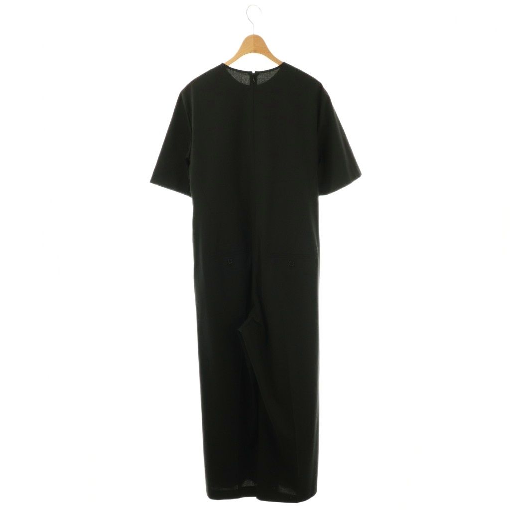 【中古】エーピーストゥディオ アパルトモン 25AW TRWハーフスリーブオールインワン ワイド 36 ブラック /ES ■OS エーピーストゥディオ AP STUDIO アパルトモン 25AW TRWハーフスリーブ