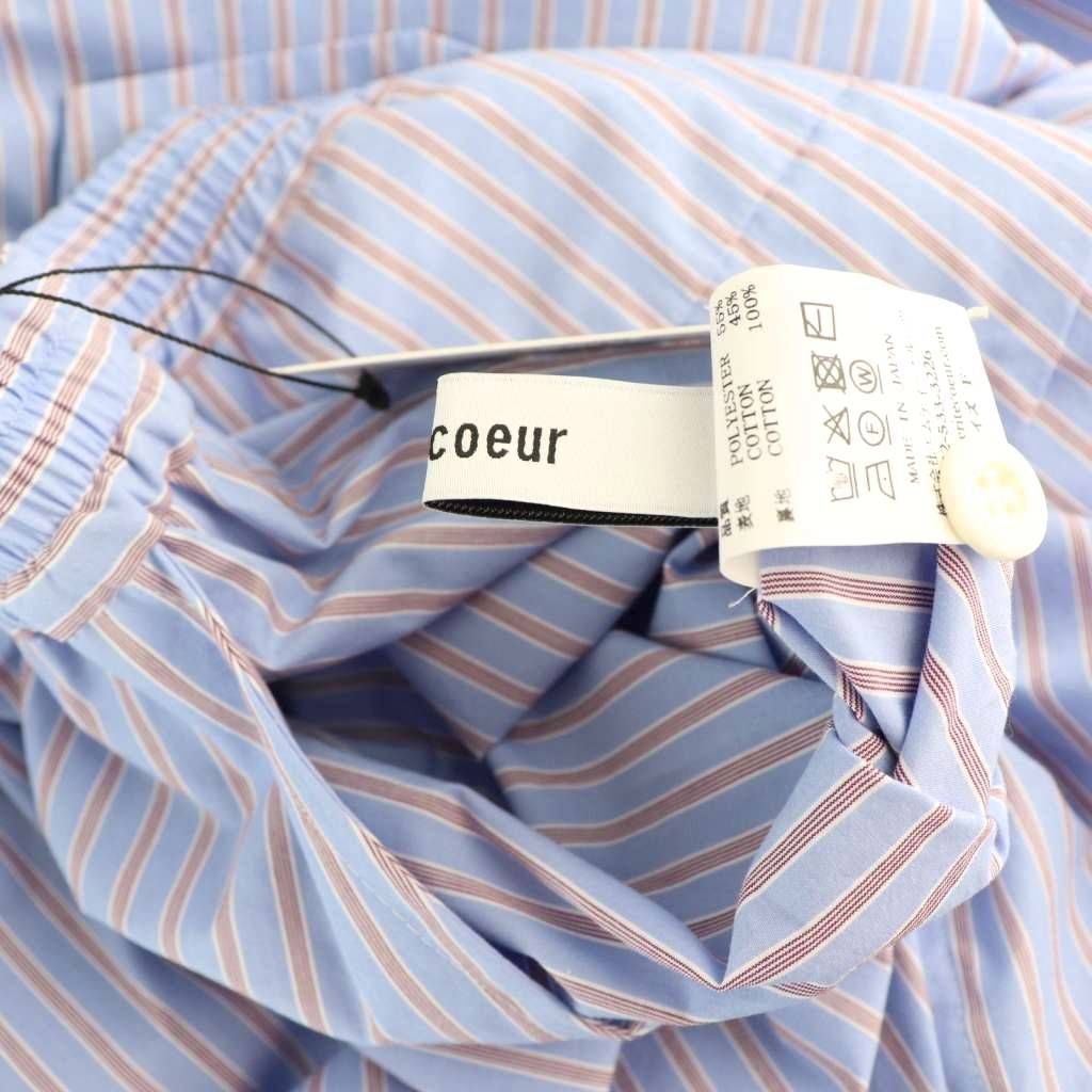 ヴェリテクール veritecoeur ストライプイージーパンツ テーパード F  