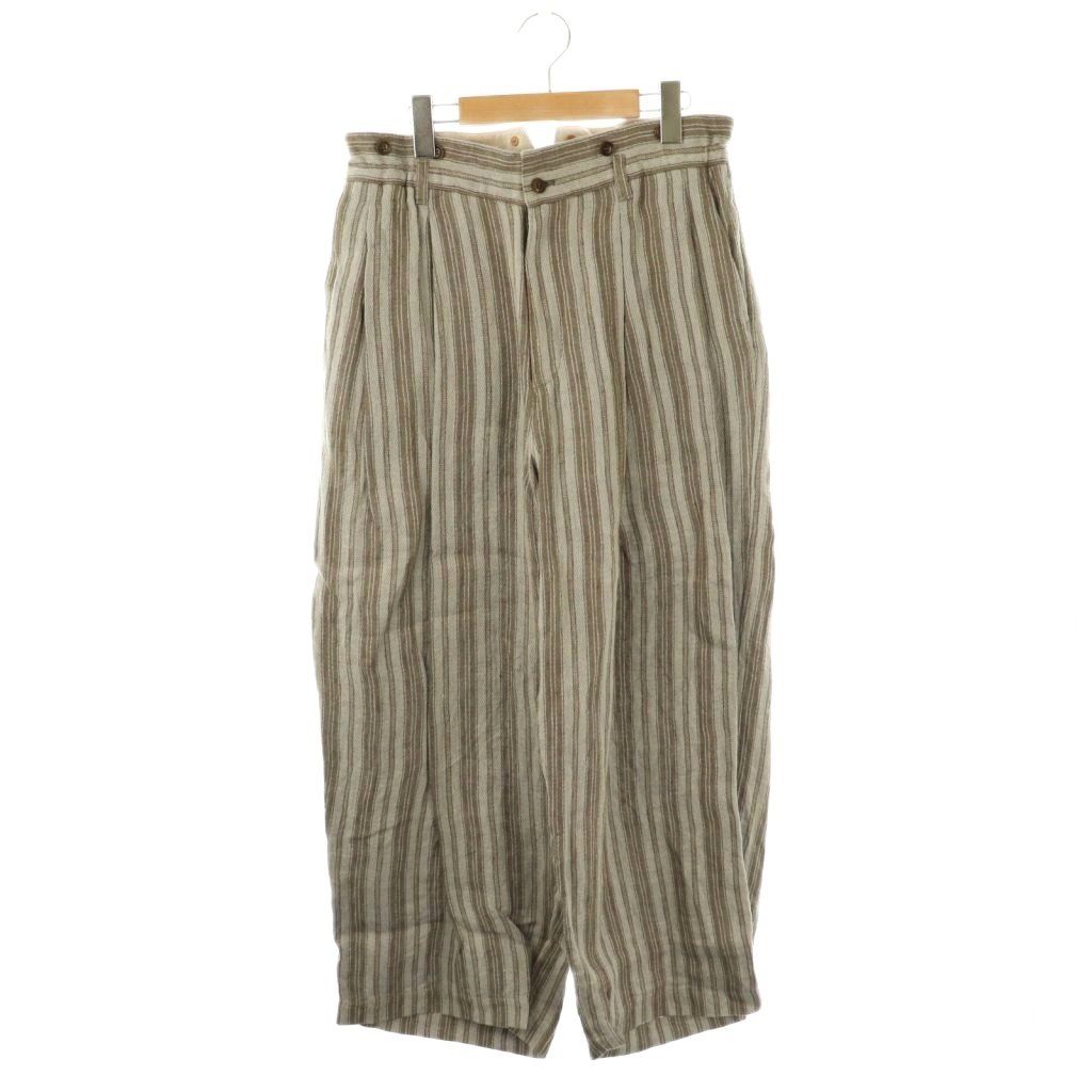 【中古】未使用品 ヴラス ブラム Vlas Blomme Vintage Stripe パンツ ストライプ ワイド 2 チャコール 13535105 /HK ヴラス ブラム Vlas Blomme Vintage Stripe パンツ ワイド ストライプ