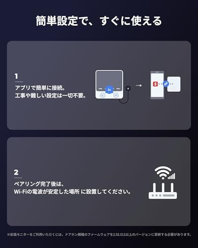  SwitchBot テレビドアホン 拡張モニター インターホン ドアベル スイッチボットワイヤレス Wi Fipo その他 電池 充電池