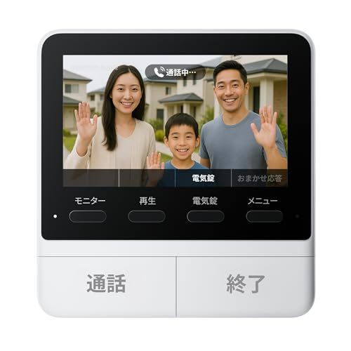 SwitchBot テレビドアホン 拡張モニター インターホン ドアベル スイッチボットワイヤレス Wi Fipo