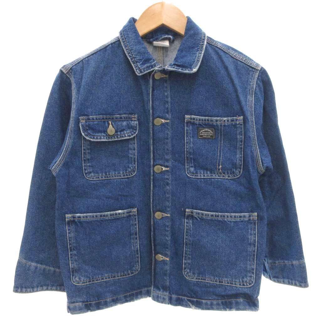 ザラ ZARA デニムジャケット Gジャン カバーオール 9 インディゴブルー