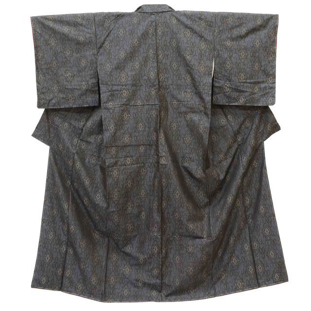 中古】 リサイクル着物 羽織 アンサンブル 女性 大島紬 正絹 裄64.5cm