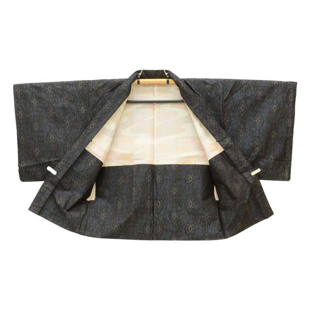 中古】 リサイクル着物 羽織 アンサンブル 女性 大島紬 正絹 裄64.5cm