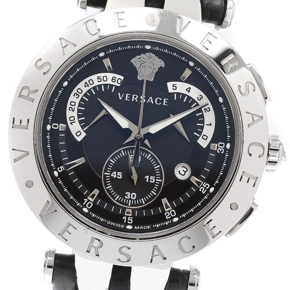 ヴェルサーチ Vレース クロノグラフ クォーツ メンズ腕時計 23C ヴェルサーチ VERSACE 23C Vレース クロノグラフ クォーツ メンズ_