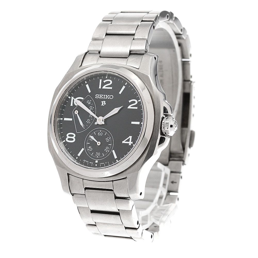 セイコー SEIKO 4 S 29 00 A 0 SAGN 005 ブライツ 琺瑯文字盤 パワーリザーブ 手巻き メンズ_921352