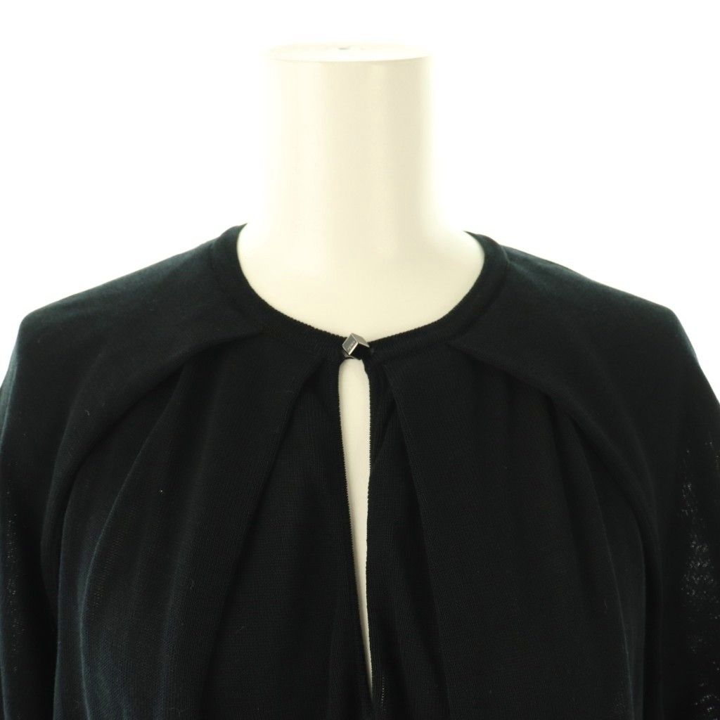 フェンディ FENDI ニットワンピース ロング 半袖 38 ブラック /HK