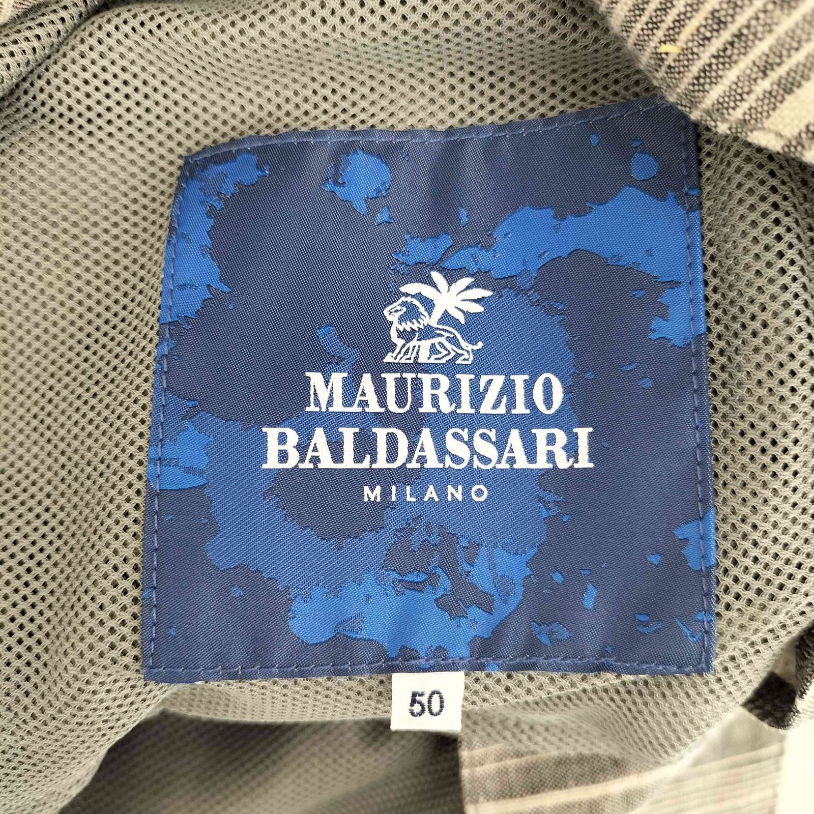 マウリツィオバルダサーリ MAURIZIO BALDASSARI ボーダー リネン100 2B