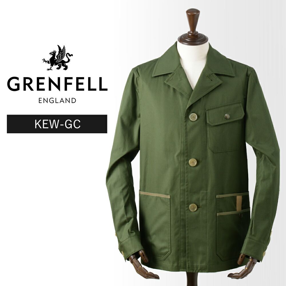 GRENFELL グレンフェル ハンティングジャケット 38 英国製 カーキ