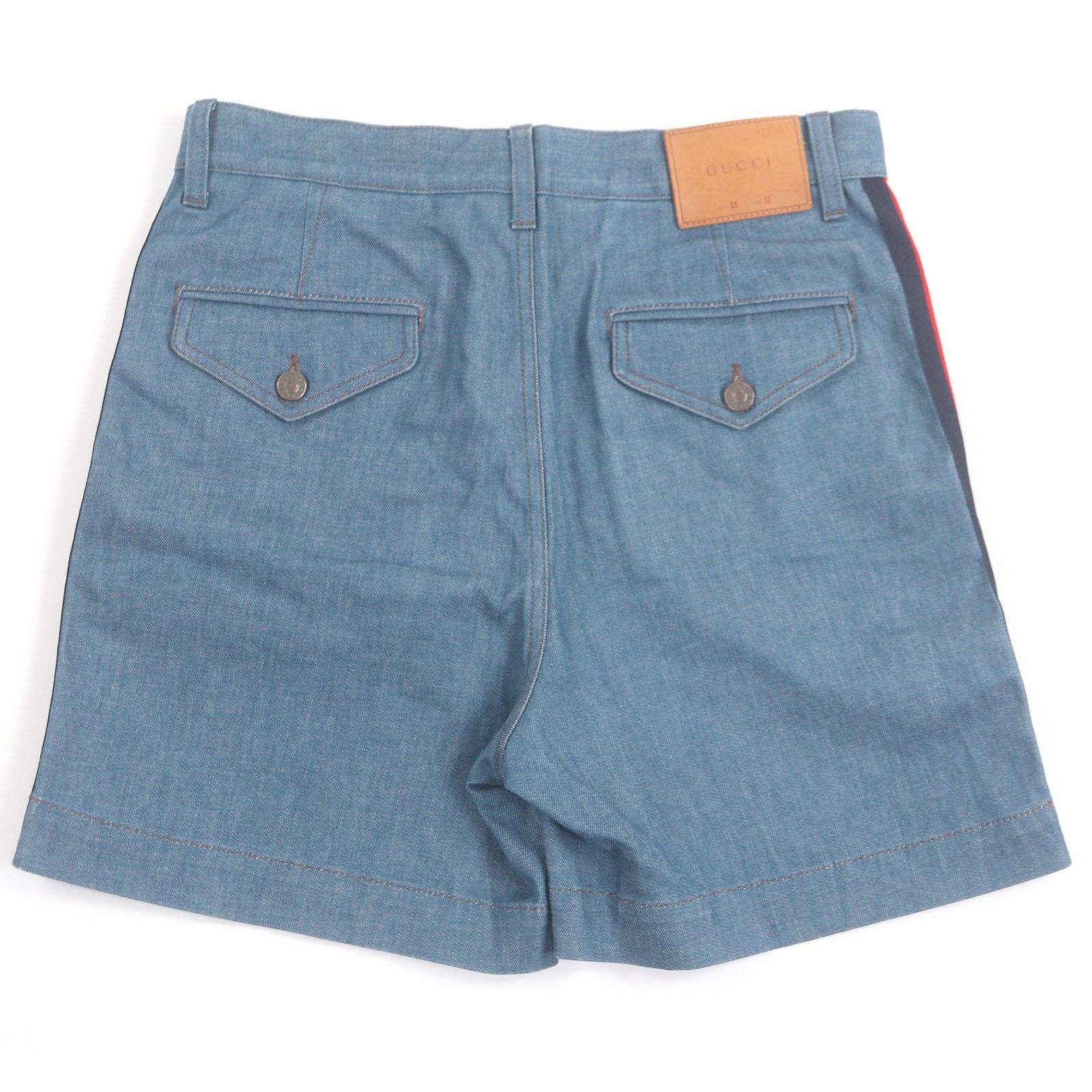 美品□GUCCI グッチ 418308 ロゴレザーパッチ サイドウェブライン