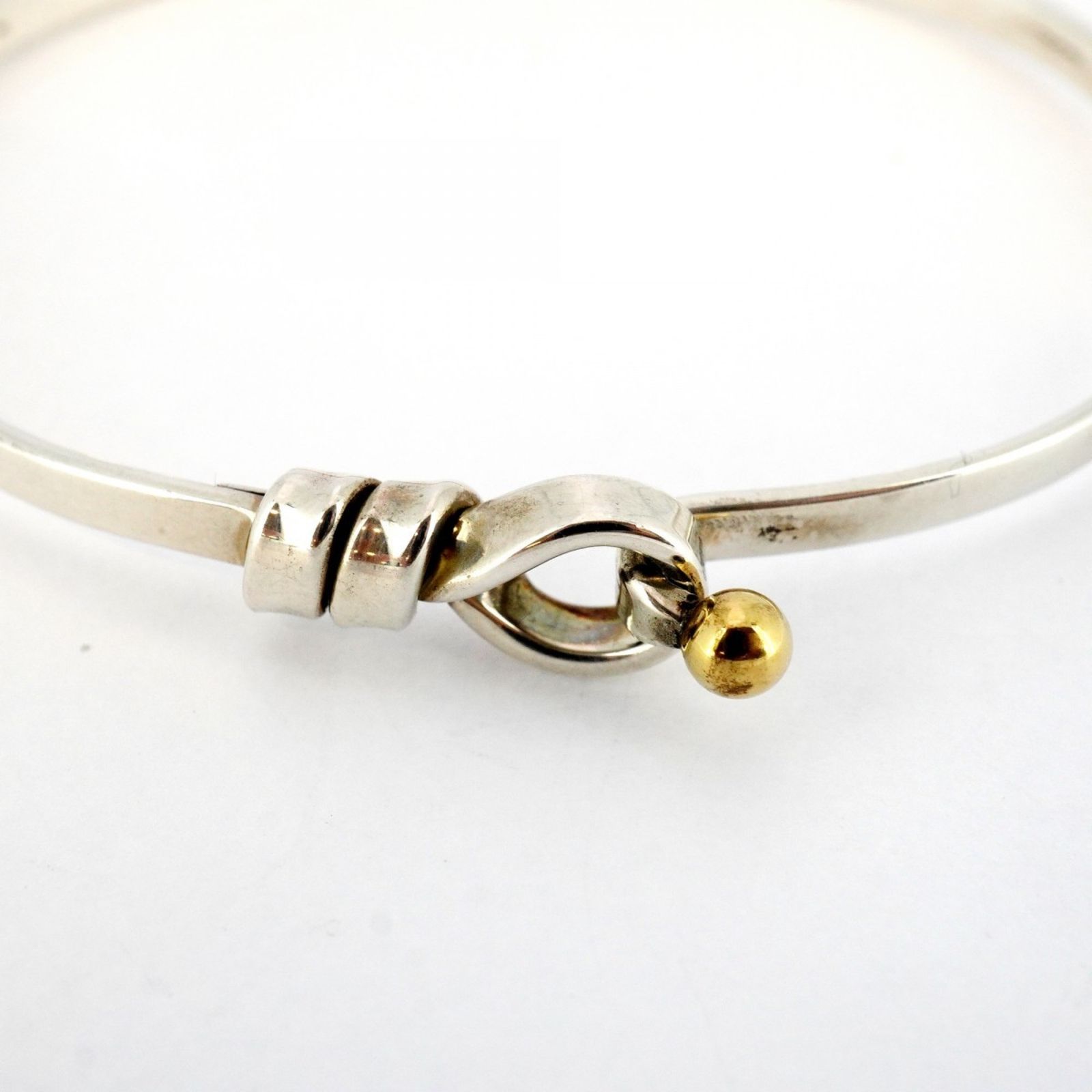 ティファニー バングル フック＆アイ18KYG イエローゴールド シルバー925 ティファニー(Tiffany) ティファニー バングル フック＆アイ 18KYG