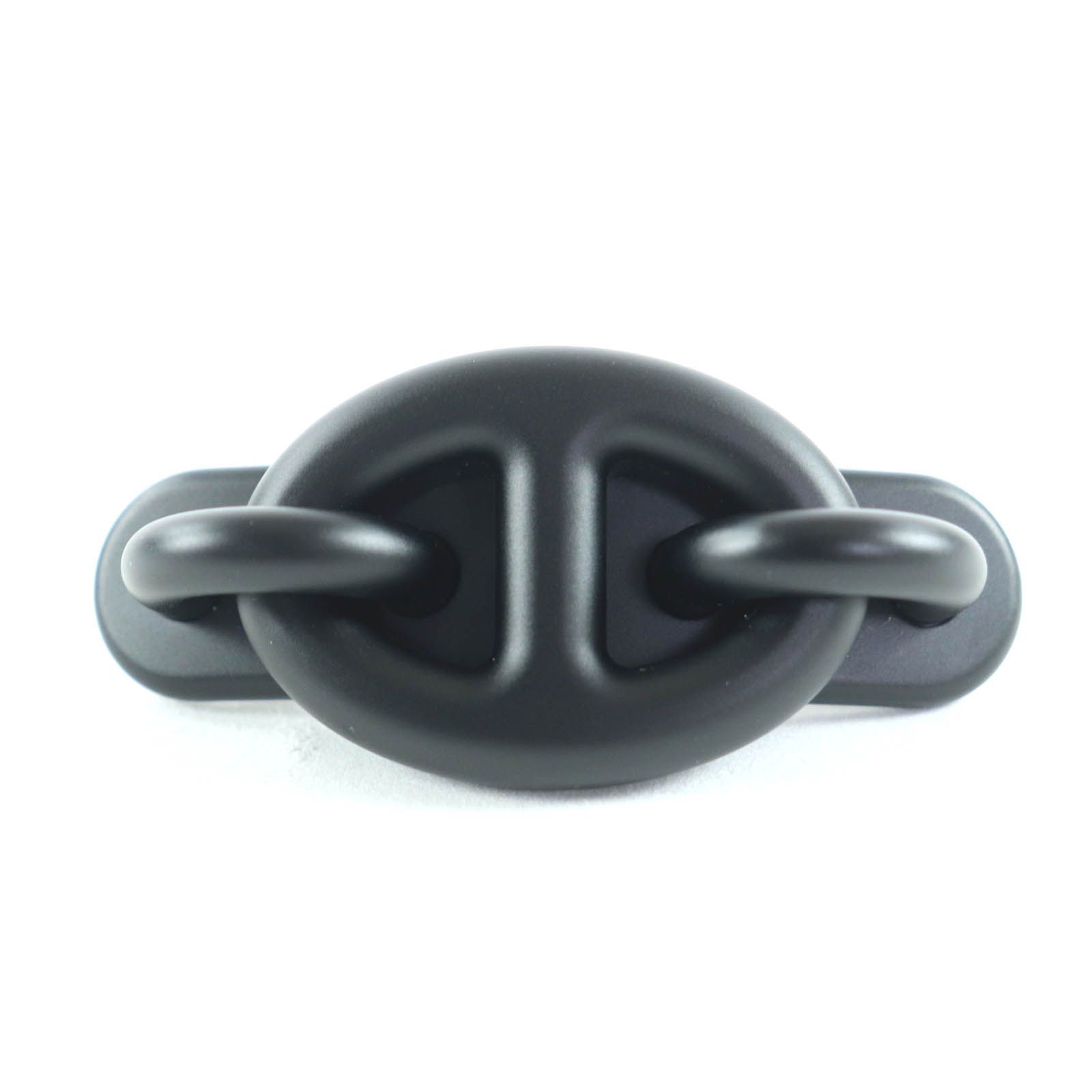 HERMES エルメス バレッタ トリ マイヨン PM シェーヌダンクル ヘア マットブラック フランス製 レディース