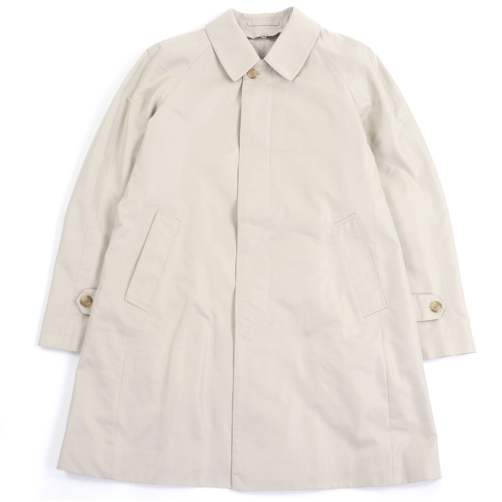 Aquascutum LONDON アクアスキュータムロンドン カシミヤ混ライナー付き ステン コート ベージュ 36 メンズ