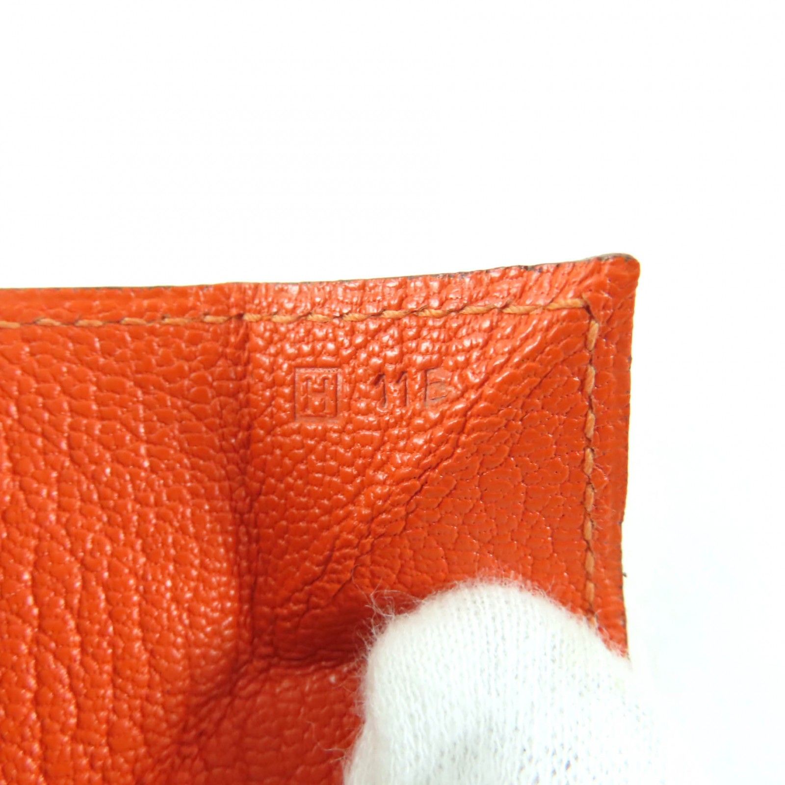 美品☆HERMES エルメス ルヴァンキャトル 24 オレンジ シェーブル