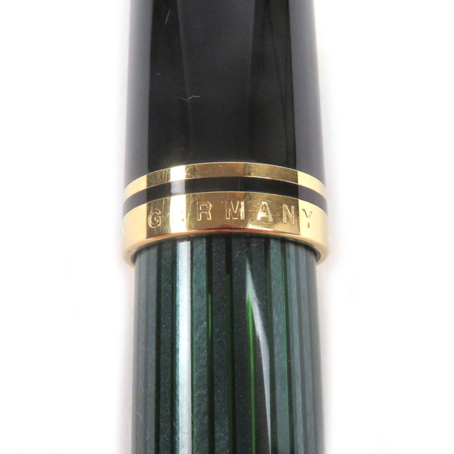  PERIKAN ペリカン スーベレーン M 800 ペン先18 K Fニブ キャップ式 万年筆 ステーショナリー グリーンストライプ ドイツ製 メンズ 万年筆 万年筆 インク
