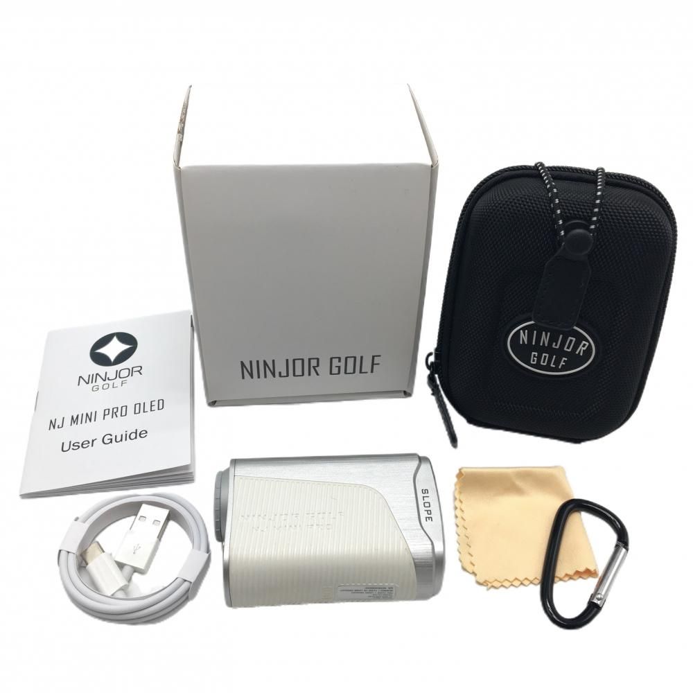 ニンジャーゴルフ レーザー距離計 白 NJ MINI PRO OLED 通電 済 収納ケースゴルフ NINJOR GOLF