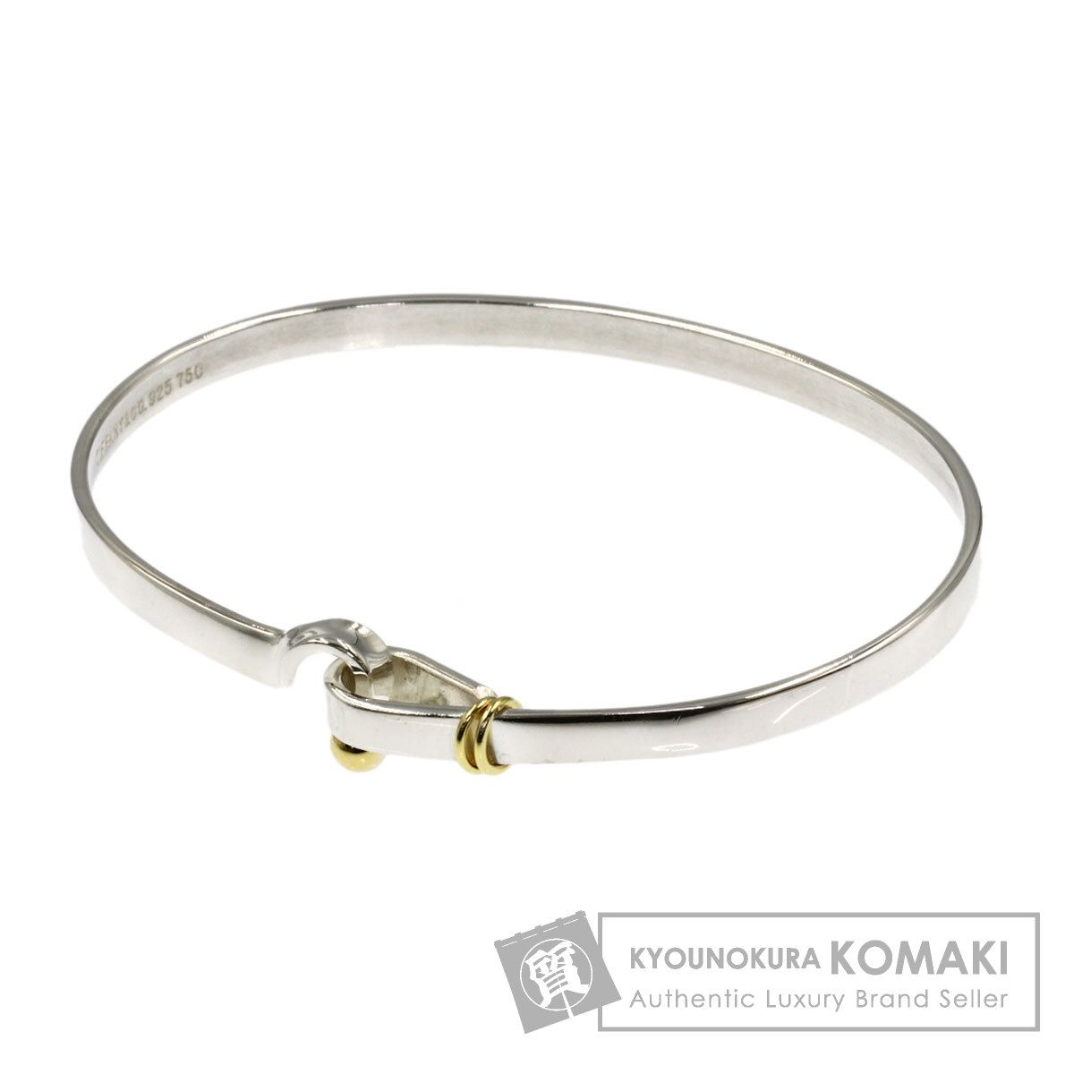 TIFFANY-Co. ティファニー フック＆アイ ブレスレット SV K 18 YG レディース