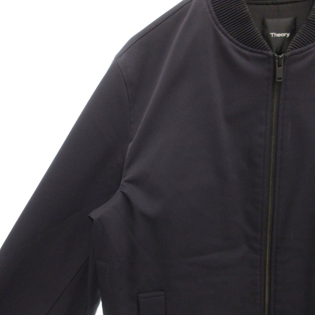 セオリー Theory MA-1 ブルゾン ジャケット 中綿 ジップアップ L 紺
