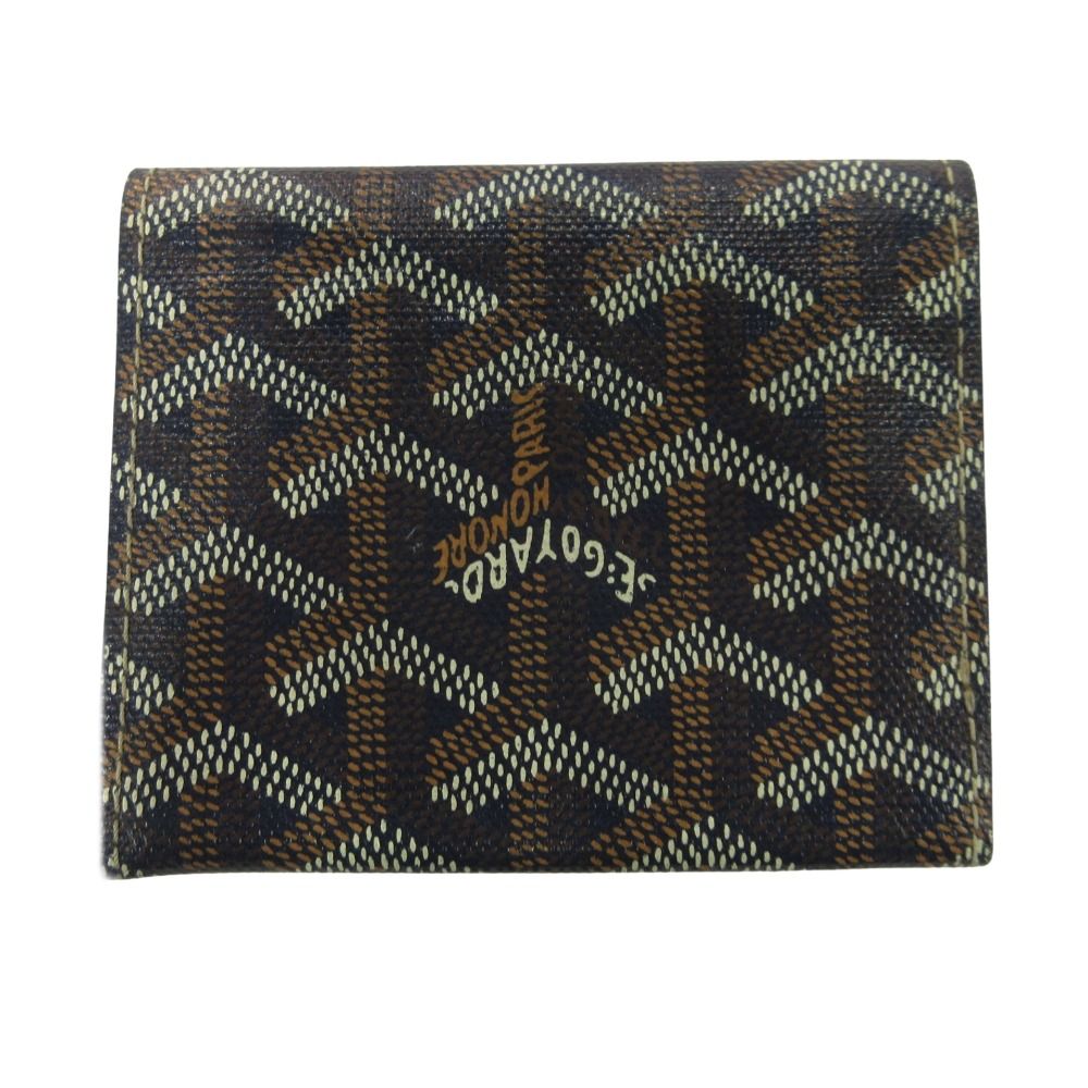 GOYARD ゴヤール ディンキャンバス コインケース 小銭入れ 財布 総柄 ネイビー マルチ メンズ レディース 古着
