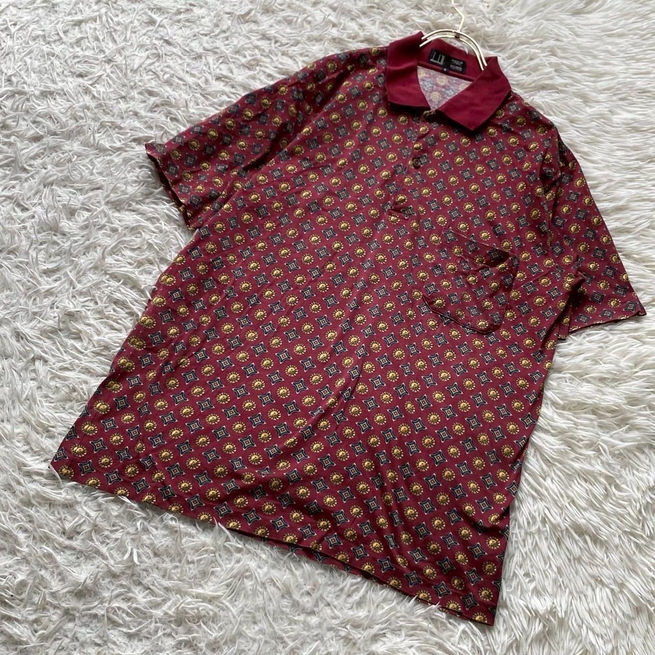 ダンヒル（dunhill）マルチカラー ボーダー 半袖 ポロシャツ M 63
