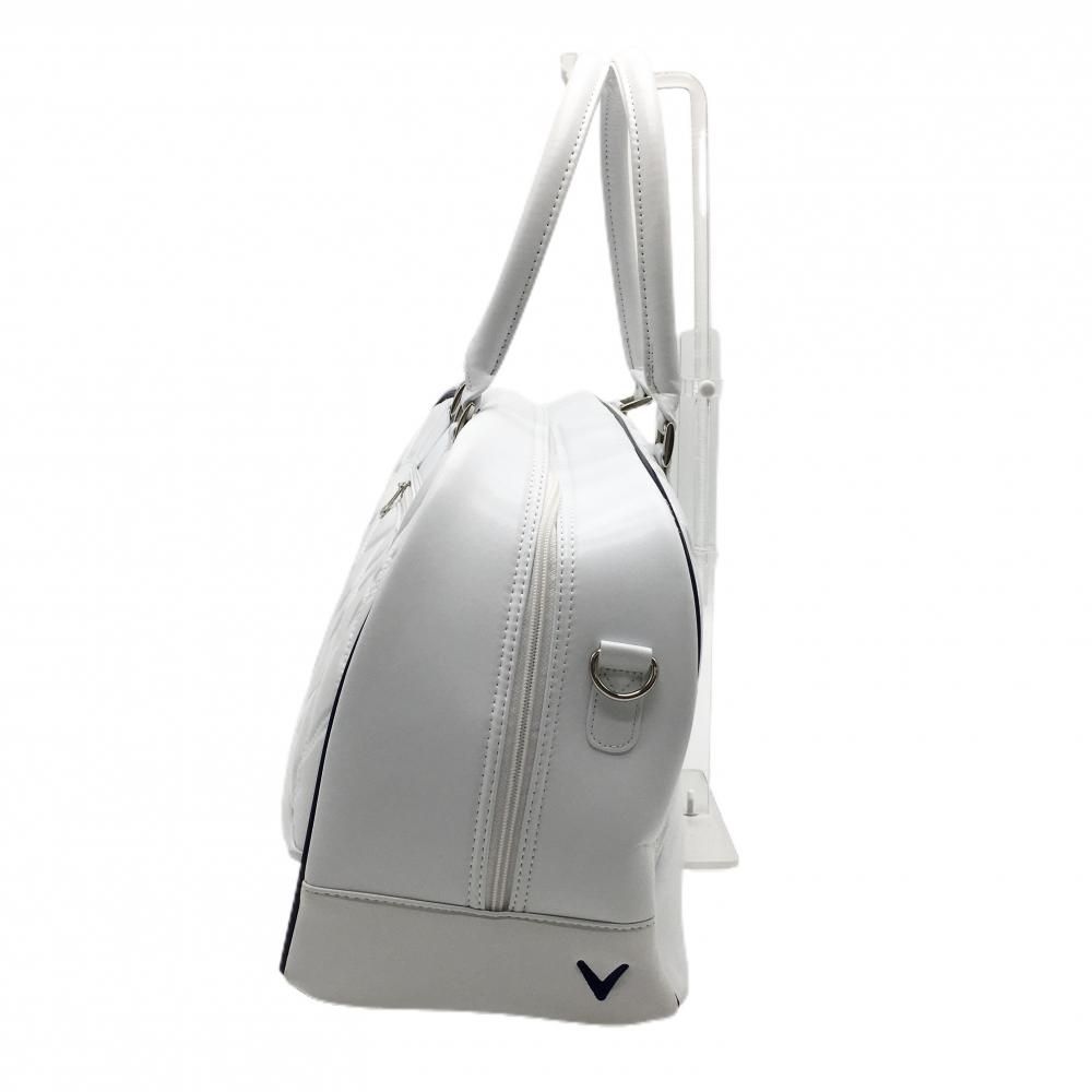 美品】キャロウェイ 2WAYビッグボストンバッグ 白 一部トリコロール