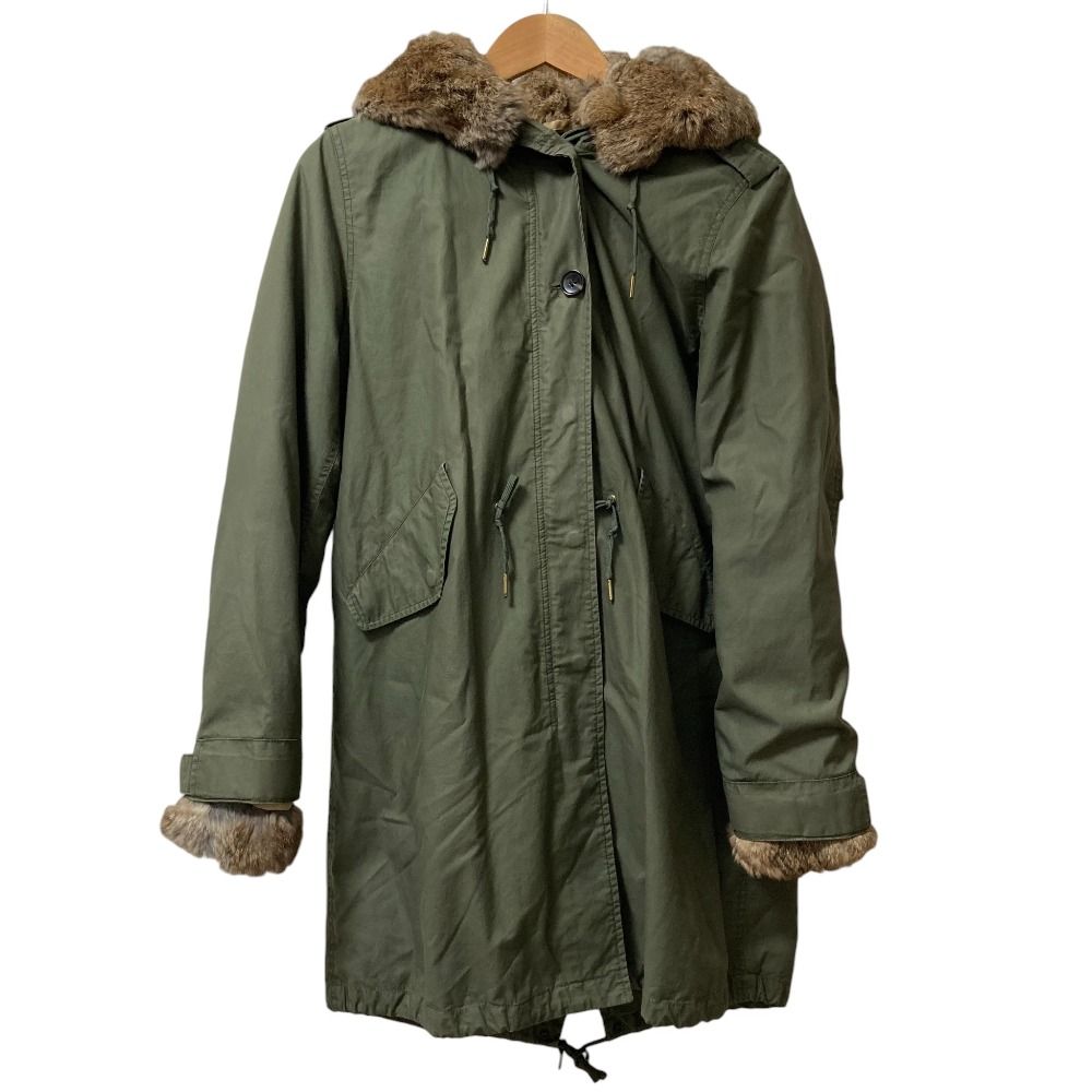 WOOLRICH ウールリッチ ライナー付きモッズコート サイズS カーキ レディース 古着