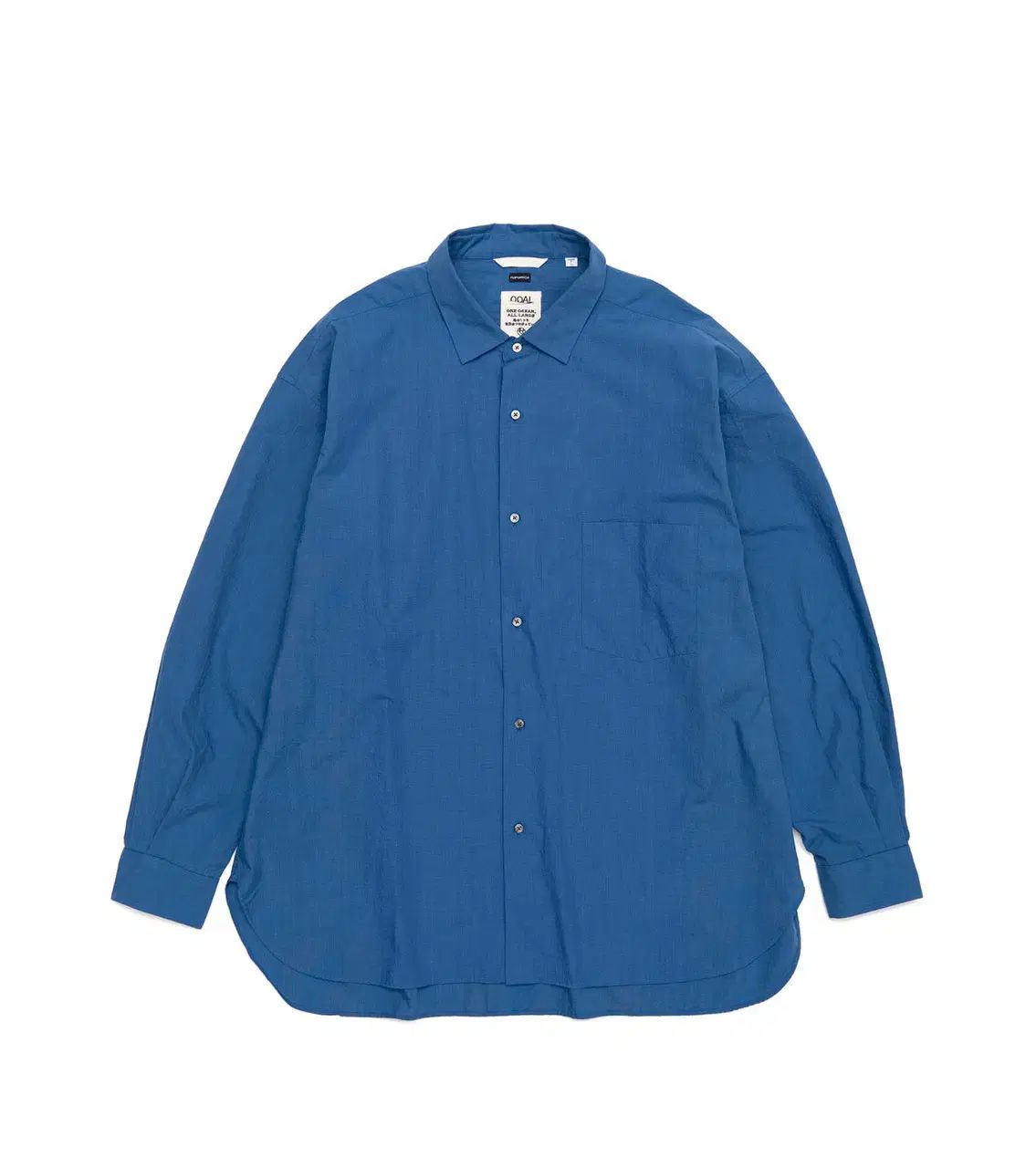 nanamica OOAL L S WIND AND WISH シャツ シーブルー Lサイズ