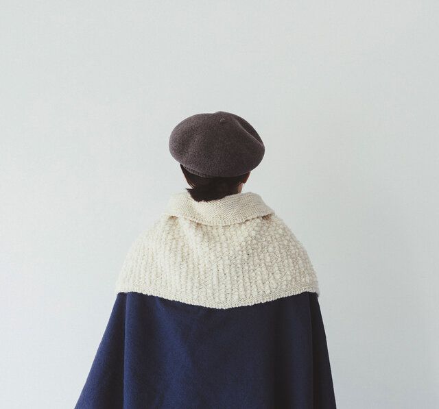 フレンチブル ケープ レディース ウール ブランド 国産 おしゃれ あたたかい かわいい 防寒 ウール100％ シープミニケープ 小さめ プレゼント ギフト ホワイト ブラック French Bull 17-23207 Fr 041