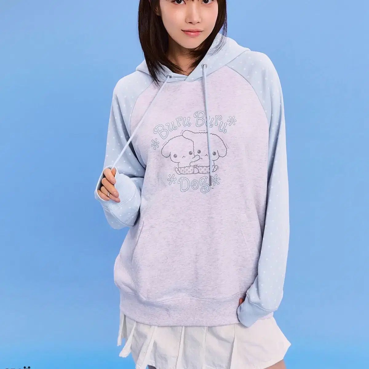 SPAO ブルブルドッグ フードTシャツ M