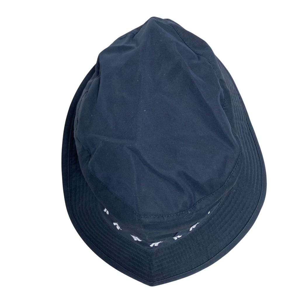 美品 HERMES エルメス Hロゴ刺繍 バケットハット サイズ59 ブラック