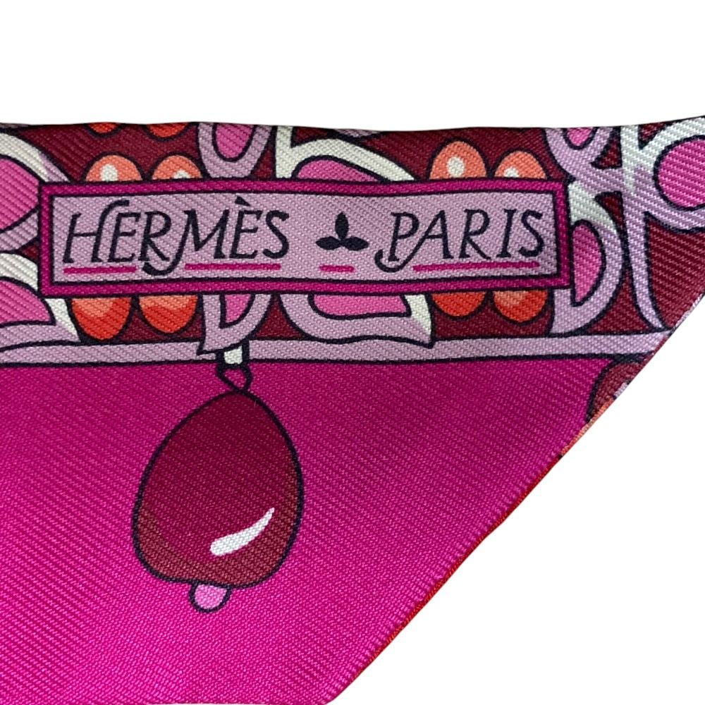 美品 HERMES エルメス マハラジャの装身具 シルク ツイリースカーフ