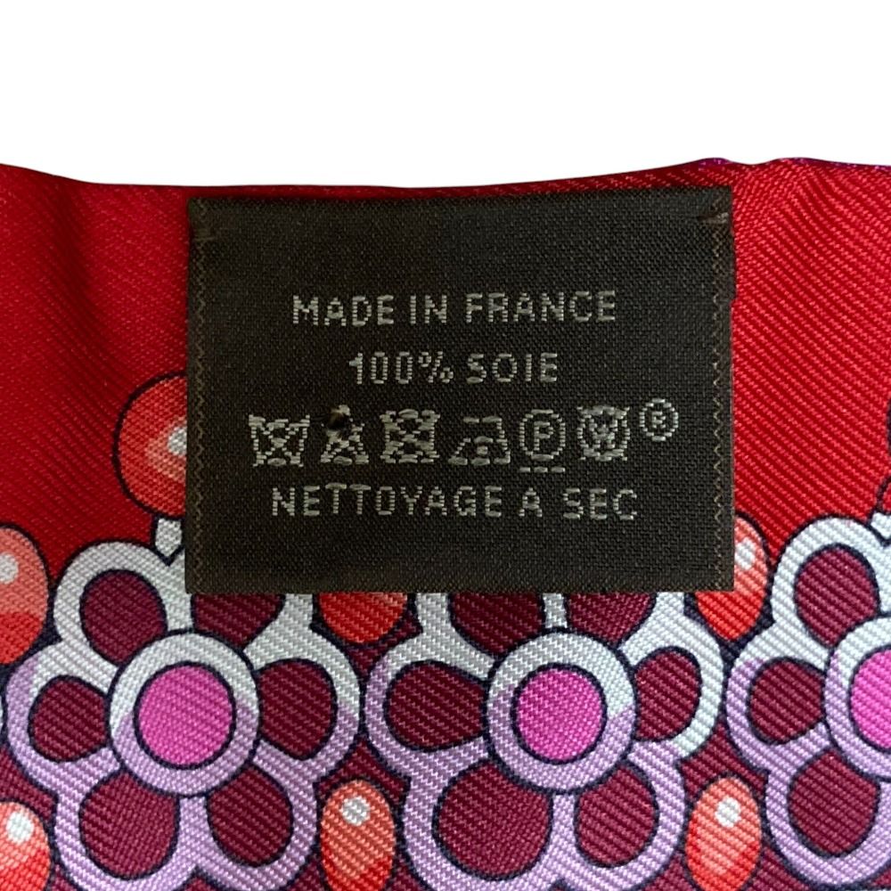 美品 HERMES エルメス マハラジャの装身具 ツイリースカーフ ピンク