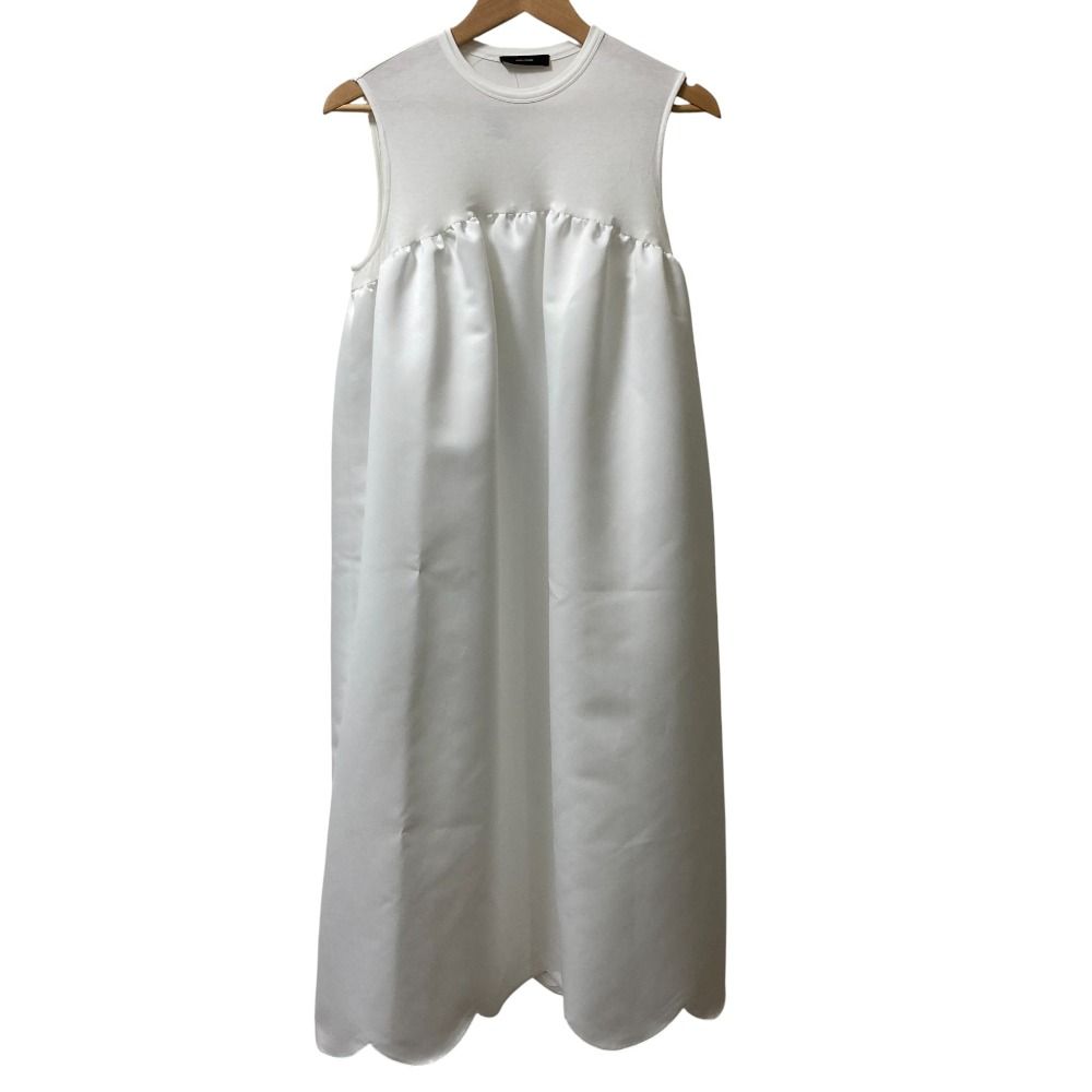 YOKO CHAN ヨーコチャン スカラップノースリーブワンピース YCD-221-760 サイズ38 ホワイト レディース 古着