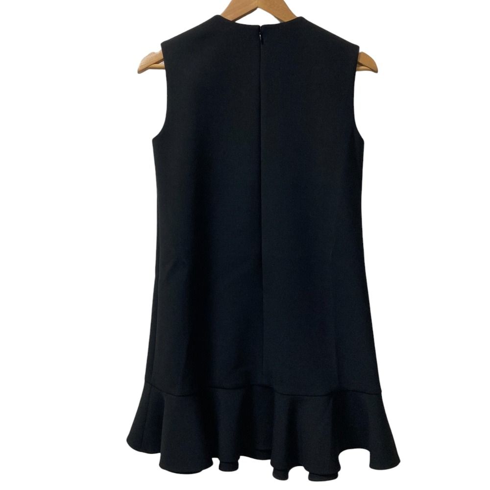 美品 YOKO CHAN ヨーコチャン パールスリット ノースリーブ ペプラム