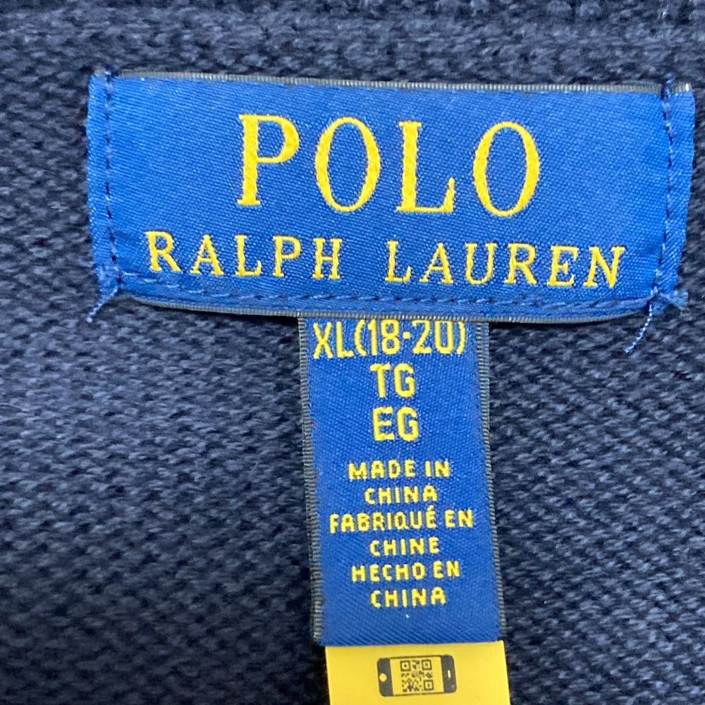 ポロラルフローレン パピーインターシャロングスリーブニット