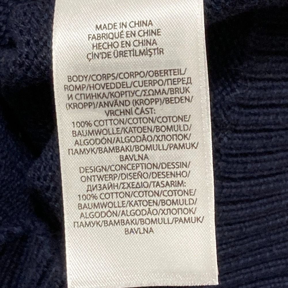 パピーインターシャロングスリーブニット セーター