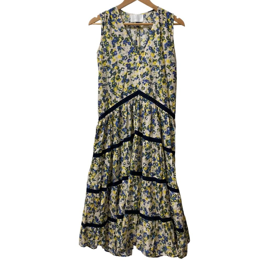 23 AW Merlette マーレット wallis flower print dress ノースリーブワンピース サイズXXS マルチ レディース 古着