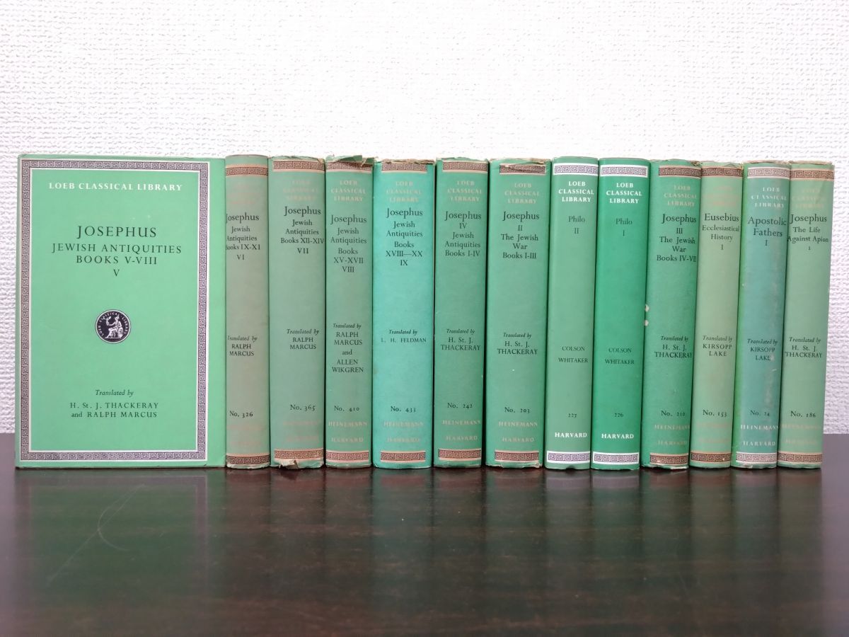 洋書 Loeb Classical Library 13冊セット Apostolic Fathers Eusebius Josephus Philo 他 除籍本