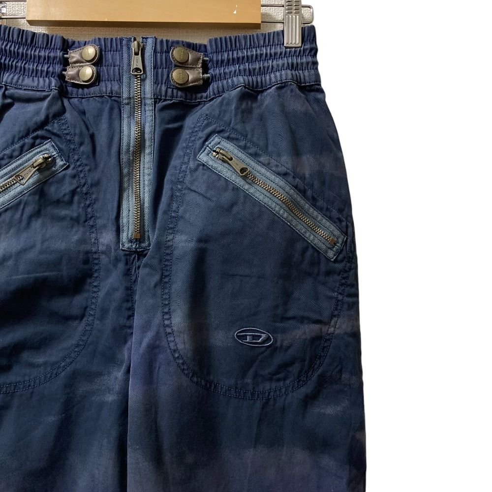 DIESEL ディーゼル P AUCUDA TREAT カーゴパンツ パラシュートパンツ サイズS ネイビー レディース 古着