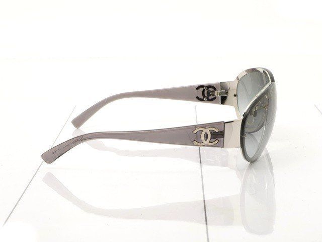 CHANEL シャネル □ サングラス 4129 c.124/11 クリアグレーフレーム