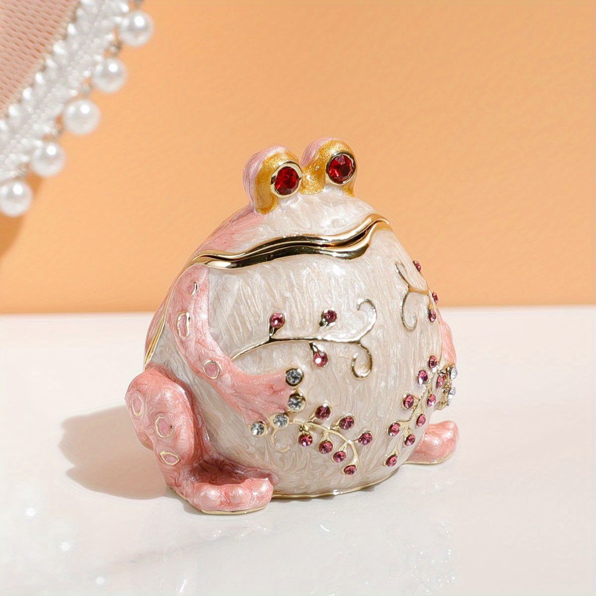 カエル型小物入れ 小物入れ 鍵置き 置物 インテリア オブジェ ジュエリーボックス