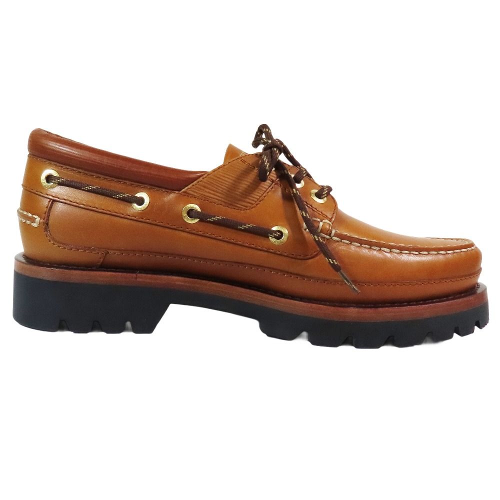  2019年製 LOUIS VUITTON ルイヴィトン サマーランド ライン エピ レザー デッキシューズ ローファー 7 5 ブラウン メンズ 古着 モカシン デッキシューズ ブーツ 革靴