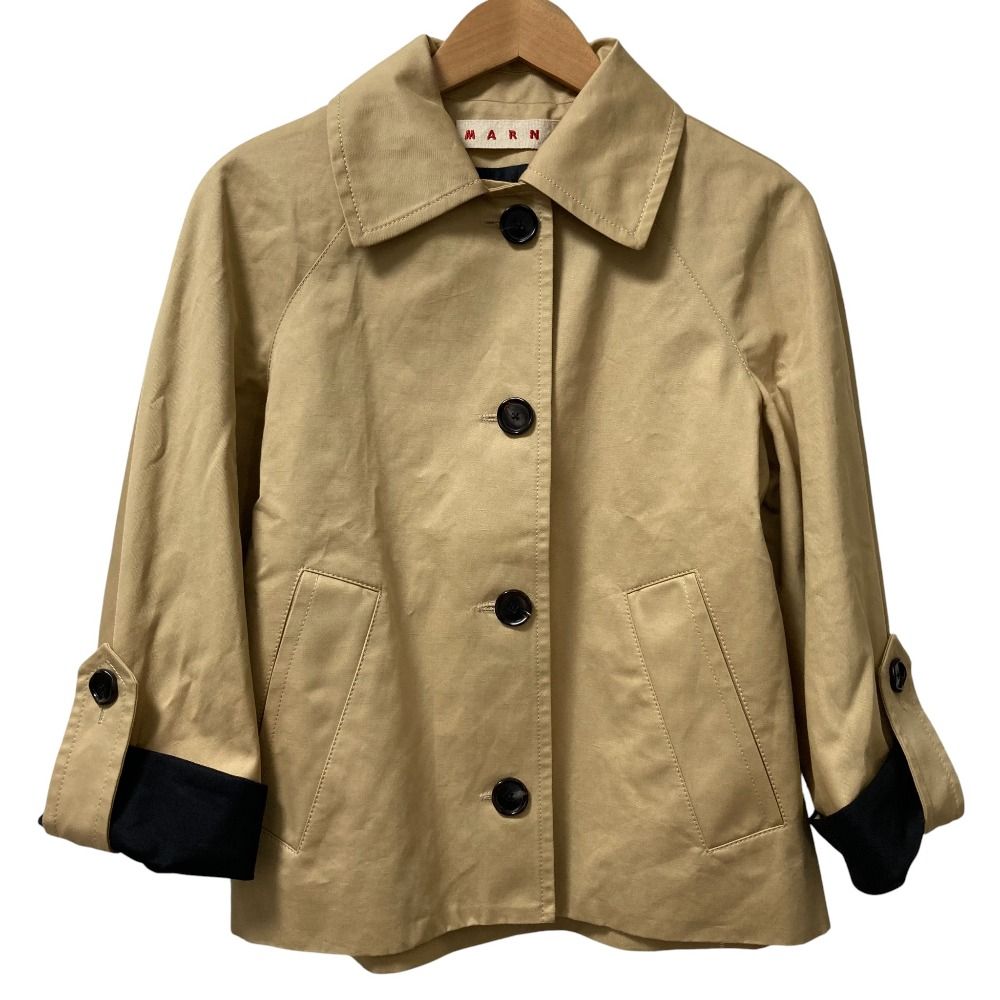 美品 MARNI マルニ ショートトレンチコート GIMA0101QU サイズ38
