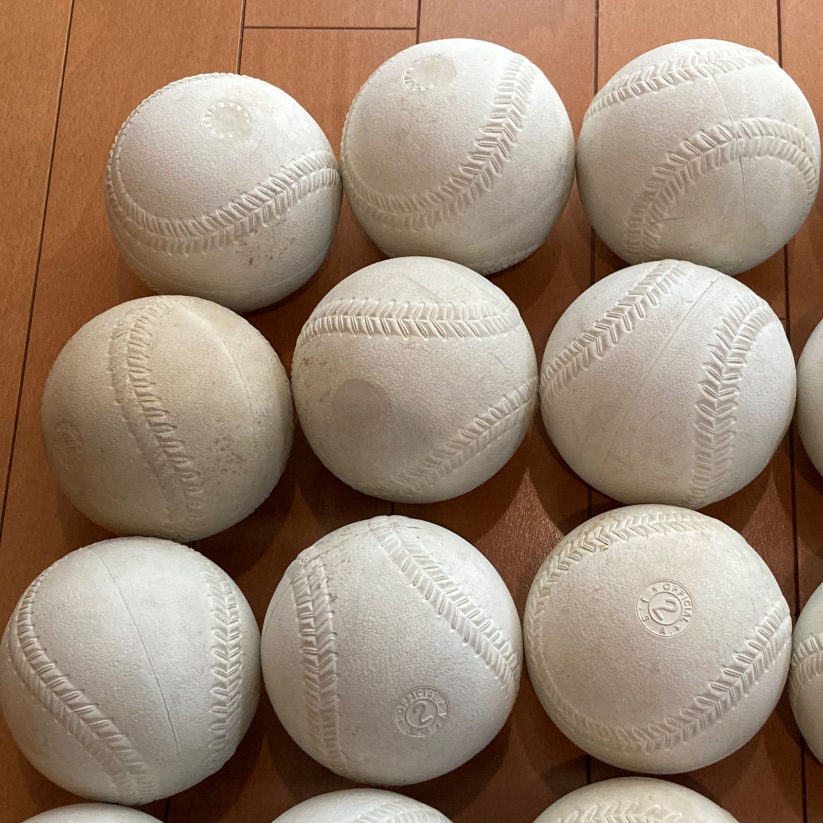 ソフトボール 2号球 セット 検定落ち ホワイト