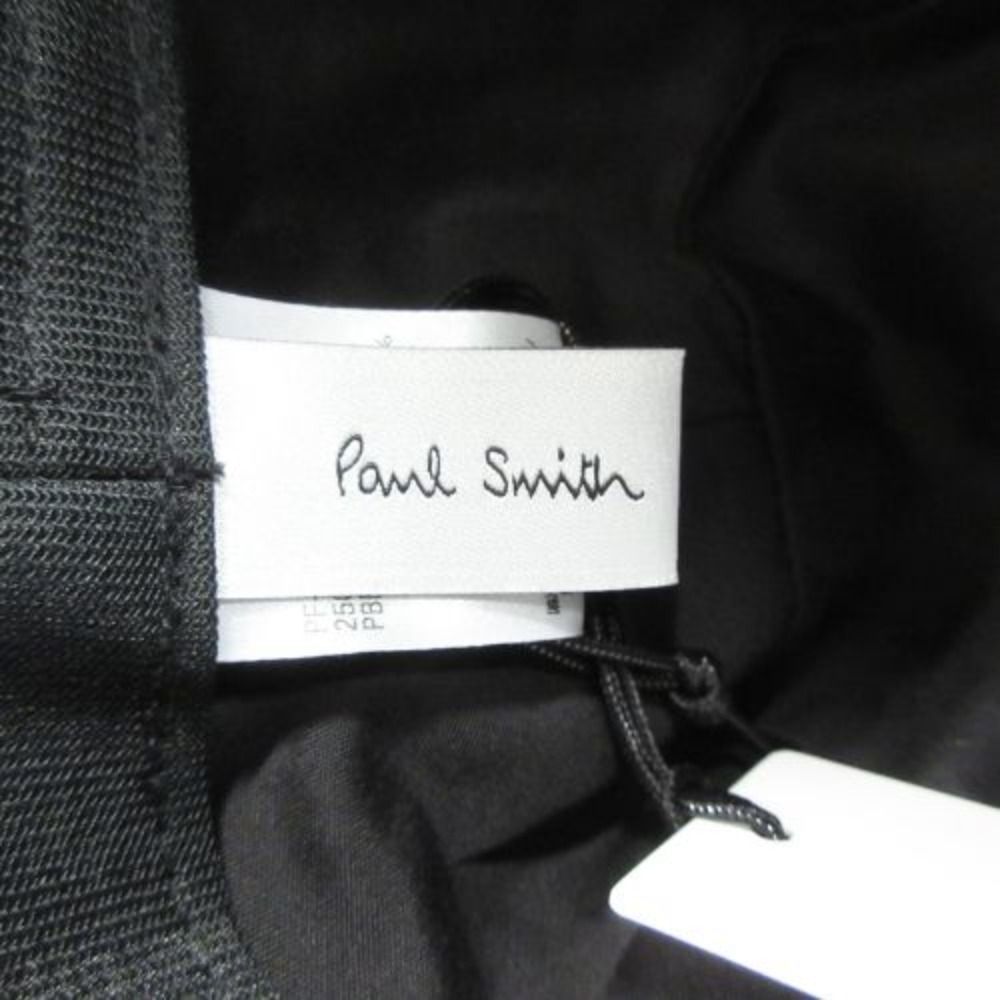  Paul Smith ポールスミス Cropped Logo クロップド ロゴ バケット ハット 帽子 ナイロン サイズF 黒 メンズ レディース 古着 その他 ハット