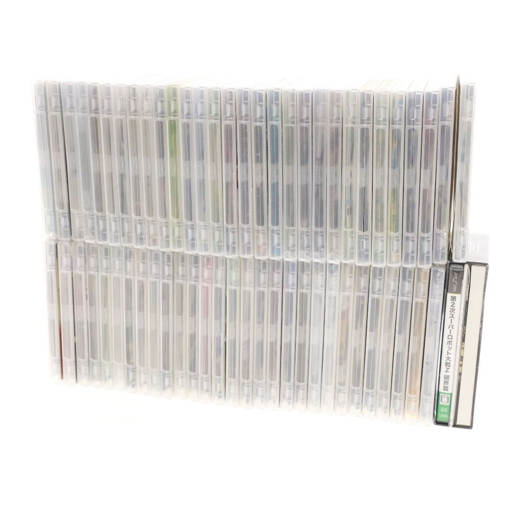 PlayStation Portable PSP ソフト 60本 モンスターハンター ガンダム ゴットイーター 英雄伝説 等 ケース付き 含む